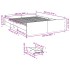Estructura cama con cajones madera ingeniería blanca 150x200