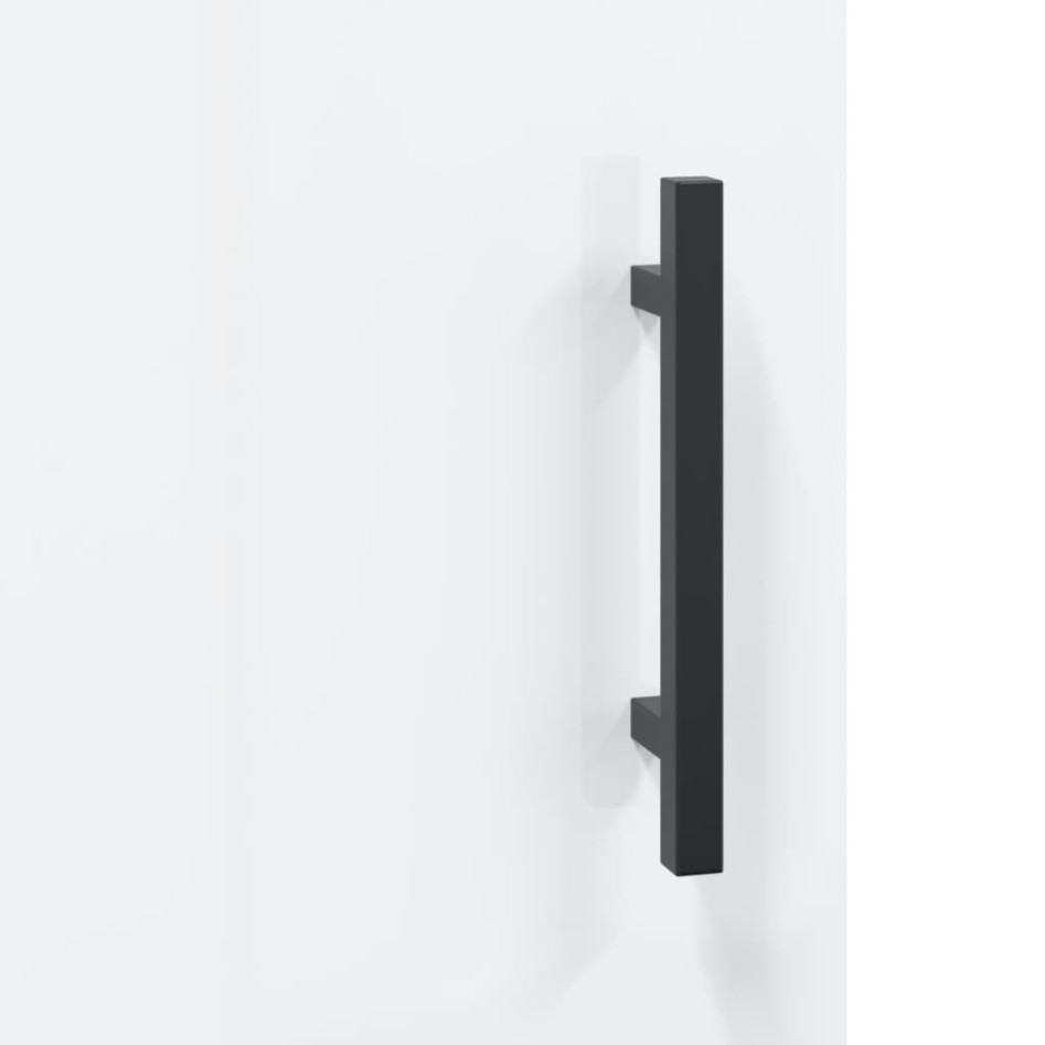 Mesitas noche 2 uds madera ingeniería blanco brillo 40x40x50