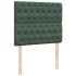 Cama box spring colchón y LED terciopelo verde oscuro