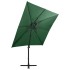 Sombrilla voladiza con poste y luces LED 250 cm