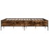 Estructura cama madera ingeniería metal roble ahumado