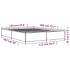 Estructura cama madera ingeniería metal roble ahumado