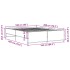 Estructura de cama madera de ingeniería y metal negro