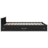 Cama con cajones madera de ingeniería negro 135x190
