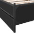 Cama con cajones madera de ingeniería negro 135x190