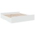 Estructura cama con cajones madera ingeniería blanca 200x200