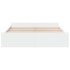 Estructura cama con cajones madera ingeniería blanca 200x200