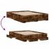 Cama con cajones madera de ingeniería roble ahumado 120x200
