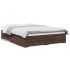 Cama con cajones madera ingeniería marrón roble 160x200