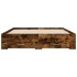 Cama con cajones madera de ingeniería roble ahumado 160x200