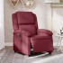 Sillón reclinable eléctrico tela rojo