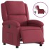 Sillón reclinable eléctrico tela rojo