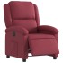 Sillón reclinable eléctrico tela rojo
