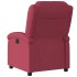 Sillón reclinable eléctrico tela rojo