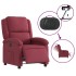 Sillón reclinable eléctrico tela rojo
