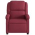 Sillón reclinable eléctrico tela rojo