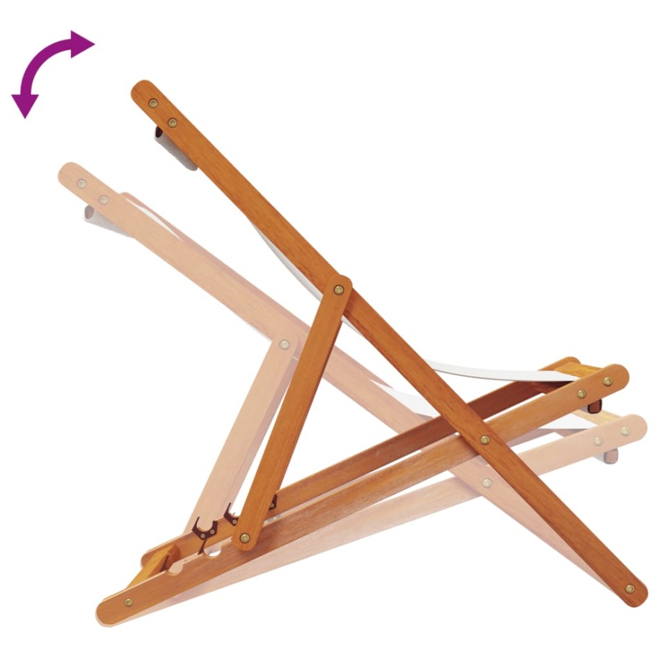 Sillas de playa plegables 2 unidades tela color