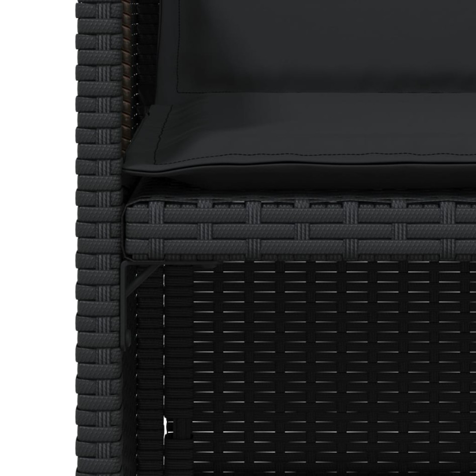 Sillas de jardín con cojines 4 unidades ratán sintético