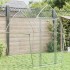 Jaula para gallinas acero galvanizado plateado 200x105x182