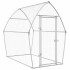 Jaula para gallinas acero galvanizado plateado 200x105x182