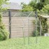 Jaula para gallinas acero galvanizado plateado 200x105x182