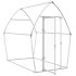 Jaula para gallinas acero galvanizado plateado 200x105x182