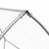 Jaula para gallinas acero galvanizado plateado 200x105x182