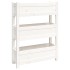 Jardinera de madera maciza de pino blanco 77x25x104,5