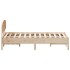 Estructura de cama sin colchón madera maciza de pino 120x190