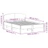 Estructura de cama sin colchón madera maciza de pino 120x190