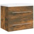 Mueble de baño con lavabo madera contrachapada roble