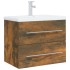 Mueble de baño con lavabo madera contrachapada roble