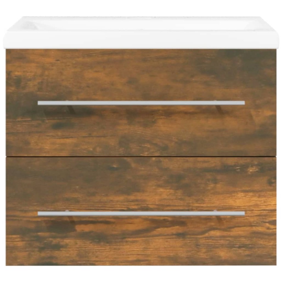 Mueble de baño con lavabo madera contrachapada roble