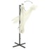 Sombrilla voladiza con poste y luces LED arena 300