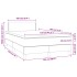 Cama box spring con colchón cuero sintético blanco 120x190