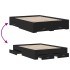 Cama con cajones madera de ingeniería negro 120x190