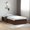 Cama con cajones madera de ingeniería marrón roble 90x200 cm