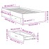 Cama con cajones madera de ingeniería marrón roble 90x200