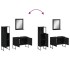 Set de muebles de baño 3 piezas madera contrachapada