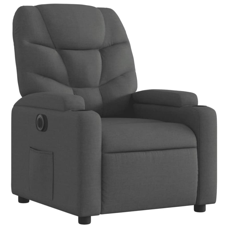 Sillón reclinable eléctrico de tela