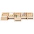 Juego de muebles de jardín 7 piezas madera maciza de