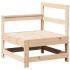 Juego de muebles de jardín 7 piezas madera maciza de