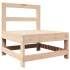 Juego de muebles de jardín 7 piezas madera maciza de