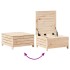 Juego de muebles de jardín 7 piezas madera maciza de