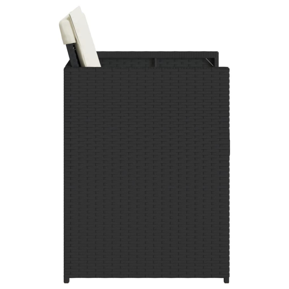 Sillas de jardín con cojines 4 unidades ratán sintético