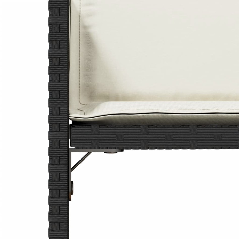 Sillas de jardín con cojines 4 unidades ratán sintético