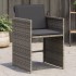 Sillones de jardín con cojines 4 uds ratán sintético
