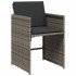 Sillones de jardín con cojines 4 uds ratán sintético