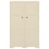 Armario de plástico diseño madera blanco angora 79x43x125
