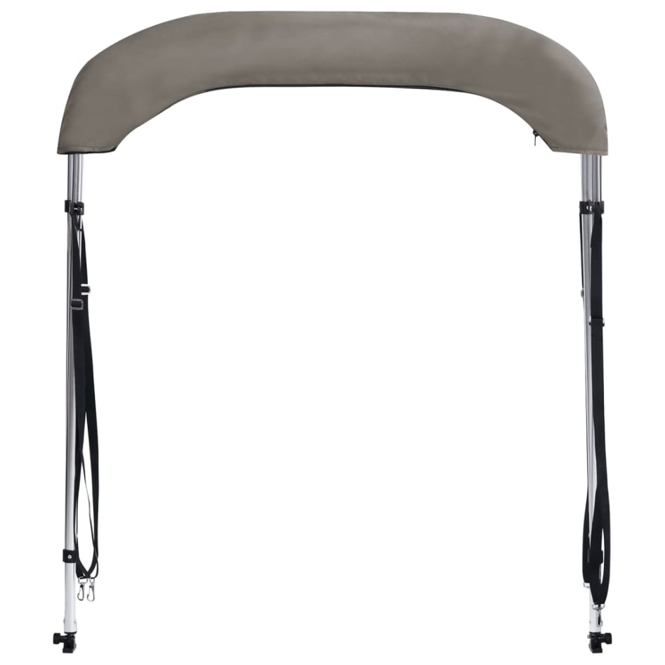 Toldo bimini de 2 arcos gris 180x130x110